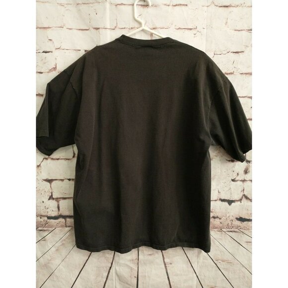 VTG 90s Jerzees Sweet Home Blue Chicago Mojo Mamma Black Embroidered T Shirt XL - Picture 4 of 4